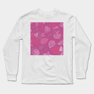 Autumn, Leaves Pattern 7 Long Sleeve T-Shirt